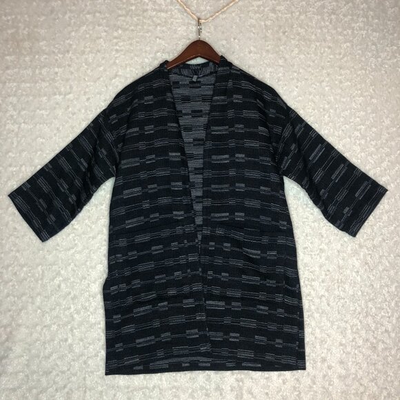 Eileen Fisher Kimono Women's Jacket Organic Cotton Wool Blend‎ Size XXS - Picture 1 of 7